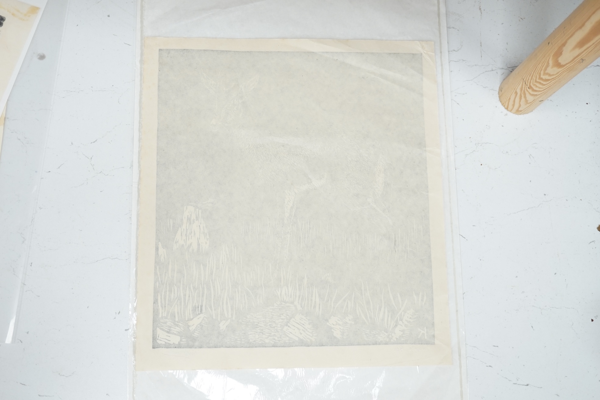 William Kermode (1895-1959), wood engraving, 'Gazelle' 6/50, signed in pencil, sheet 31 x 28.5cm. unmounted. Condition - good